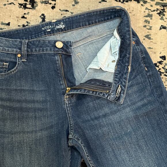 Riders by Lee Jeans Indigo Womens 12 Bootcut Mid Rise 90s Retro Grunge Western - Picture 3 of 10